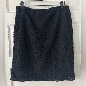 J. Crew |  Layered Floral Doily Pencil Skirt